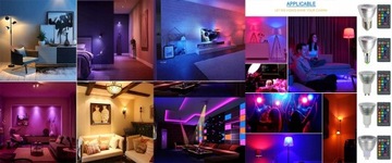 3 светодиодные лампы MR16 RGB COLORS 3 Вт АЛЮМИНИЕВЫЙ ПУЛЬТ ДИСТАНЦИОННОГО УПРАВЛЕНИЯ