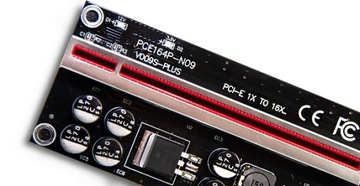RISER PCI-E 009S PLUS 1x-16x SATA PCI-E 6PIN USB
