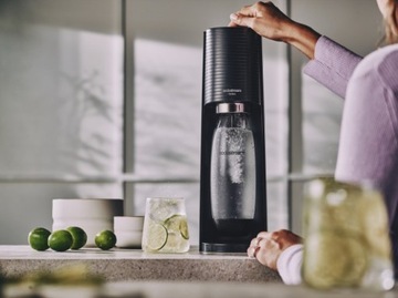 НАБОР Сатуратор SodaStream Terra черная бутылка + картридж + сироп Pepsi Max