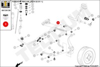 фото thumb №13, Втулка важеля передній верхнього audi porsche seat skoda vw