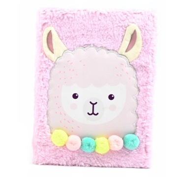 ПЛЮШЕВЫЙ БЛОКНОТ LAMA ALPACA JOURNAL HAIRY блокнот ДНЕВНИК А5 ЦВЕТА