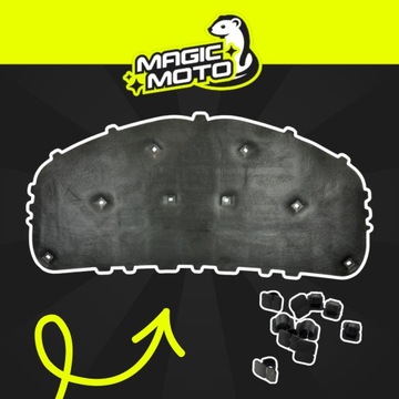 фото thumb №8, Шумоизоляция капота изоляция подкладка vw golf 5 plus 08-14r + клипсы hq