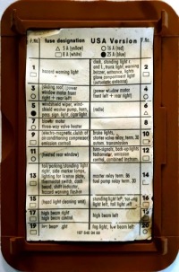 Крышка предохранителей palomino mercedes 107 б/у Недорого, фото thumb