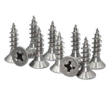 3,5x12 НЕРЖАВЕЮЩИЕ КОНИЧЕСКИЕ ВИНТЫ ДЛЯ ДЕРЕВА ВИНТ A2 20 ШТ.