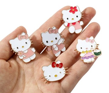 Przypinka do Ubrań Broszka Hello Kitty 2 Kotek Cute My Melody 2