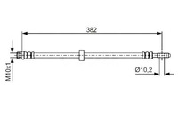 фото thumb №1, Bosch шланг тормозной seat arosa 1.4 16v 6h