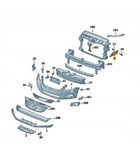 фото thumb №11, Напрямна напрямна бампера передній vw tiguan