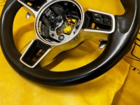 фото thumb №8, Руль кожа мультифункция подрулевые рычаги лепестки porsche macan 95b