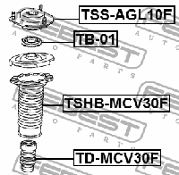 фото thumb №6, Febest tss-agl10f кронштейн амортизатора