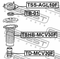 фото thumb №6, Подушка амортизатора перед do lexus rx 270 350