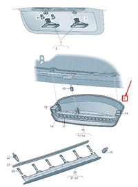 фото thumb №3, Skoda rapid nh rear додатковий brake light cover 5jh945147a9b9