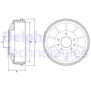 фото thumb №2, Delphi барабан тормозной