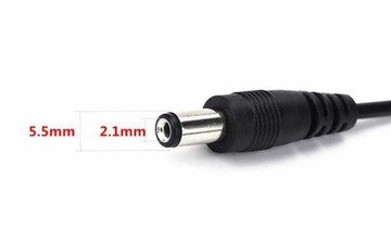 Кабель питания USB A, разъем постоянного тока 2,1 x 5,5 мм, 1,5 м