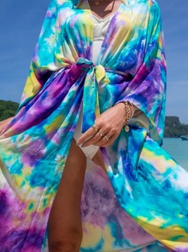 ПАРЕО для пляжа, платье ПОЛЕТ, длинная накидка, женская туника SUMMER BOHO