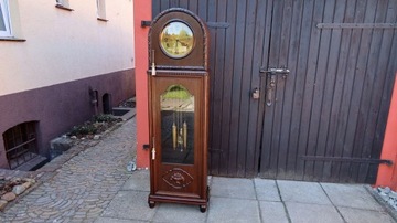 КРАСИВЫЕ СТОЯЩИЕ ЧАСЫ LFS БАБА ГОНГ 8 СТРУН 1920-Х ГГ. После ремонта
