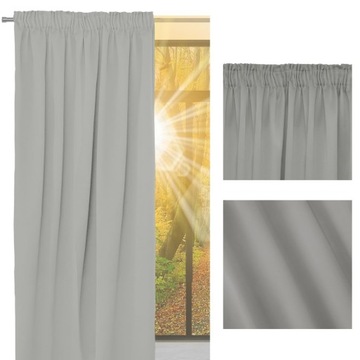 Готовые шторы BLACKOUT CURTAIN 140х250 СВЕТЛО-СЕРЫЙ Арктика