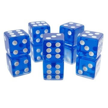ZESTAW 2 KOSTEK K6 RPG CISZA PRZED BURZĄ KOŚĆ SZEŚCIOŚCIENNA 1,6 CM