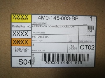 фото thumb №6, Радіаторів повітря інтеркулер audi q7 4m0145803b