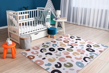 ДЕТСКИЙ КОВЕР FUN 180x270 см ПЯТНА кремовый #O556