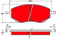 фото thumb №1, Trw тормозные колодки тормозные mazda перед mpv trw