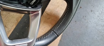 фото thumb №8, Q7 4m ii руль кожа кожаный лепестки sline 4m0419091d