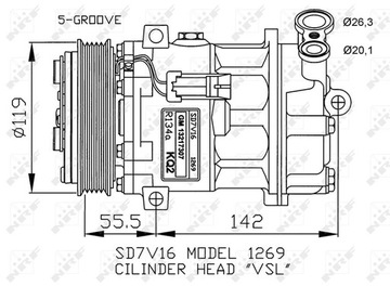 фото thumb №2, Compressors vauxhall vectra 1.8 02- 32818 nrf
