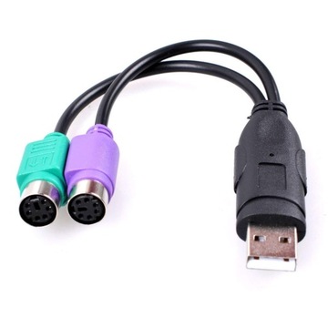 Адаптер PS/2 к USB, старая мышь, клавиатура, WIN 10, 8, старый разъем PS2