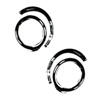 фото thumb №1, Рамка противотуманной фары l+p peugeot 307 цвет хром