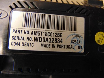 фото thumb №6, Панель управление кондиционера ford c-max mk2