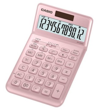 РОЗОВЫЙ ОФИСНЫЙ КАЛЬКУЛЯТОР CASIO JW-200SC-PK TAX