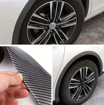 фото thumb №12, Накладка планка защитная колёсная арка крыльев планка карбон планка na подкрылки