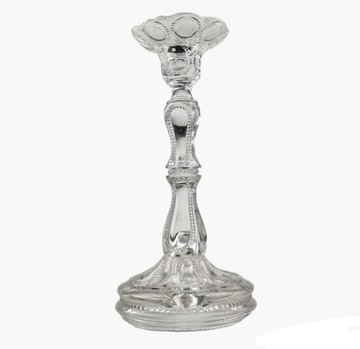АНТИЧНЫЙ СТЕКЛЯННЫЙ ПОДСВЕЧНИК, 1900-Е ГОДЫ