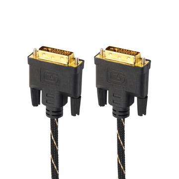 1-компонентный кабель DVI. + M двойное позолоченное покрытие