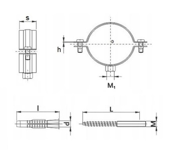 OBEJMA RURY NIERDZEWNA UCHWYT 47-52mm N4 INOX