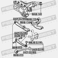 фото thumb №13, Mitsubishi eclipse 06- шарова опора важеля задня задній