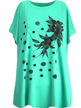 Dłuższa bluzka tunika PLUS SIZE 4XL/5XL