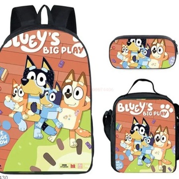 Bluey ШКОЛЬНЫЙ НАБОР РЮКЗАК А4 СУМКА ЧЕХОЛ-КАРАНДАШ Отличные подарки