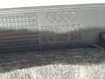 фото thumb №11, Audi a3 8v захист обшивка стійка ліва 8v4867245 чорний s-line soul