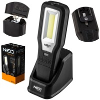 NEO МАСТЕРСКАЯ ЛАМПА-ФОНАРЬ 550 ЛМ COB LED ПОДСТАВКА 360 ЗАРЯДНОЕ УСТРОЙСТВО 99-071