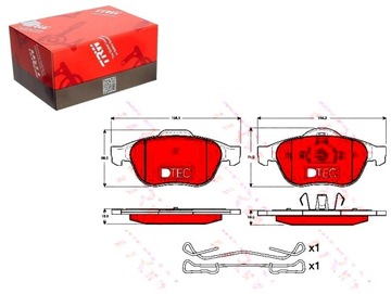 фото thumb №1, Гальмівні колодки гальмівні renault перед espace laguna vel s