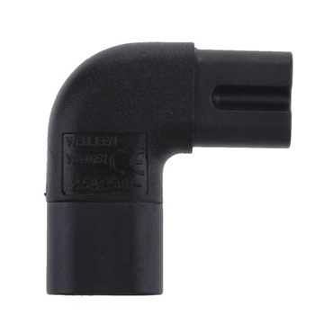 1 x IEC320 C7–C8 под прямым углом, угол 90 градусов