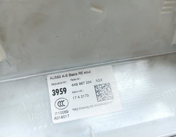 фото thumb №6, Защита стойка правая правый перед audi a7 c8 4k 18r 4k8867234