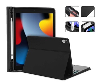 ЧЕХОЛ-КЛАВИАТУРА ДЛЯ APPLE IPAD 10,2 ДЮЙМА 9-ГО ПОКОЛЕНИЯ 2021 Г., ЧЕРНЫЙ