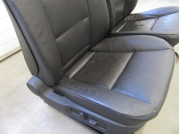 фото thumb №13, Сиденья bmw 5 e60 e61 европа подогрев чёрная кожа 2003-2005r. дорестайлинг