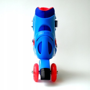 Детские роликовые коньки Kid Blue для обучения катанию, с боковыми пряжками, размеры колес 30-31-32.