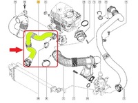 фото thumb №11, Ori шланг turbo интеркулер renault master iii 10- 2,3 dci 2010- 144605593r