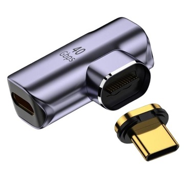 USB C Зарядка Видеовыход 40 Гбит/с 8K PD Адаптер с боковым изгибом 100 Вт