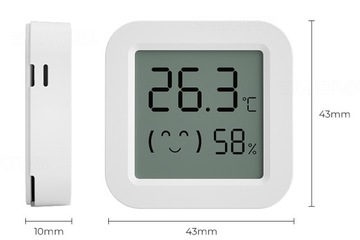 TH05 CZUJNIK TEMPERATURY ORAZ WILGOTNOŚCI TUYA SMART APP ŁĄCZNOŚĆ BLUETOOTH