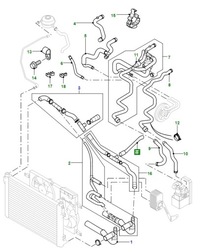 фото thumb №4, Труба системы охлаждение range rover l322 3,0d