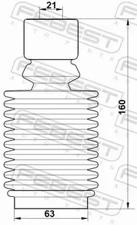 фото thumb №3, Febest защита амортизатора rnshb-fluf-kit